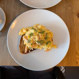 Soft Scramble on Toast